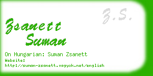 zsanett suman business card